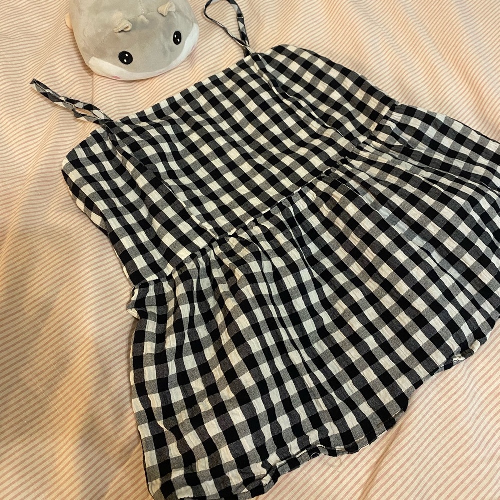 🖤 Gingham Pattern Tank Top 🤍